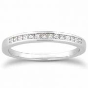 0.15 Carat Princess Cut Diamond Wedding Ring