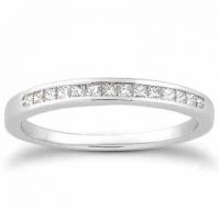 0.15 Carat Princess Cut Diamond Wedding Ring