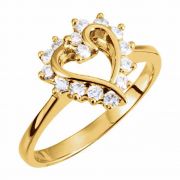 0.30 Carat Heart Halo Diamond Ring