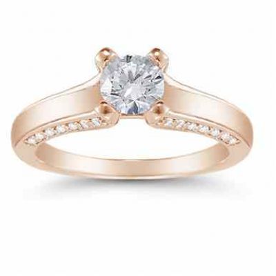 0.75 Carat Diamond Engagement Ring in 14K Rose Gold -  - US-ENR6571R