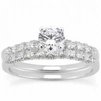 0.67 Carat Classic Diamond Engagement Ring Set