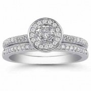 1.00 Carat Diamond Wedding Ring Set 1.00 Carat Diamond Wedding Ring Set