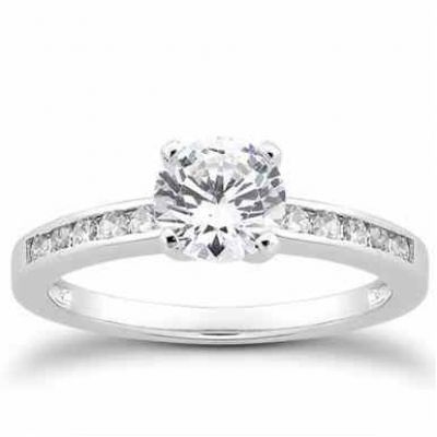 1 Carat Diamond Traditional Engagement Ring -  - US-ENS3068W-75