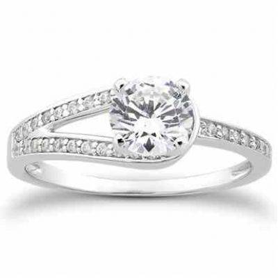 1 Carat Love s Embrace Diamond Engagement Ring -  - US-ENS4187W-75