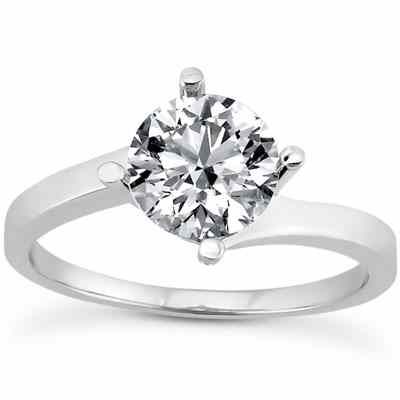 1/3 Carat Diamond Twist Engagement Ring -  - US-ENR9133W-33