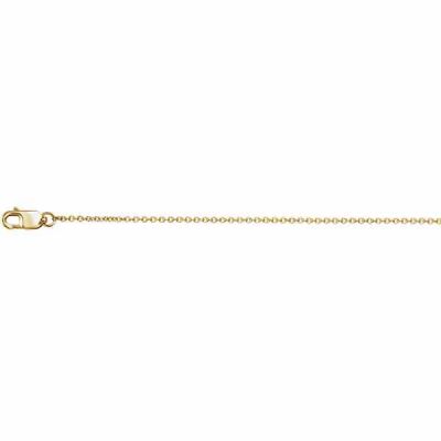 1.5mm 18K Gold Cable Link Chain Necklace -  - STLCH-CH1044