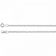 1.5mm Platinum Cable Chain Necklace