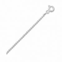 1.5mm Sterling Silver Bead Chain Necklaces
