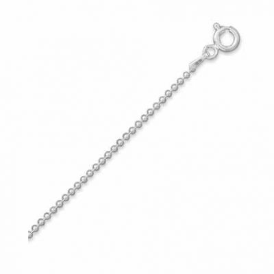 1.5mm Sterling Silver Bead Chain Necklaces -  - MMA-BD15