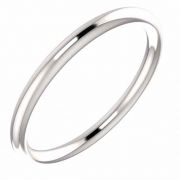 1.9mm Plain Platinum Wedding Band Ring