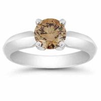 1 Carat Mocha Diamond Solitaire Engagement Ring