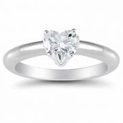 1/2 Carat Heart Shaped Diamond Ring