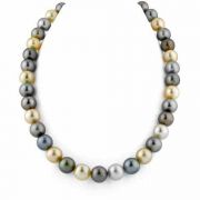 10-12mm Tahitian & Golden South Sea Pearl Necklace