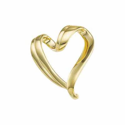 10K Yellow Gold Slide Heart Pendant -  - STLPD-81987Y