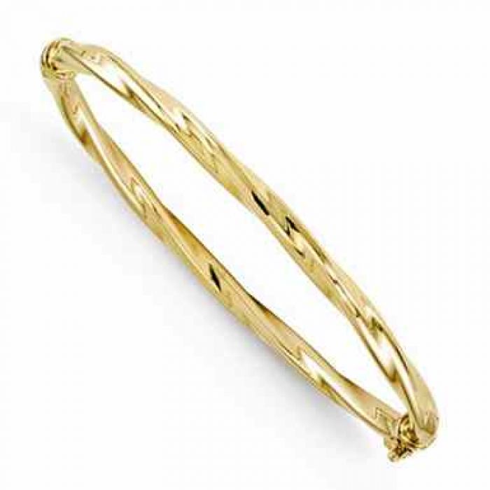 Bangle Bracelet 10K Yellow Gold