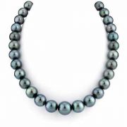 11-14mm Black Tahitian South Sea Pearl Necklace