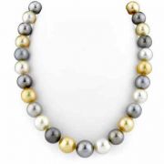 11-14mm Tahitian & Golden South Sea Pearl Necklace