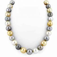 11-14mm Tahitian & Golden South Sea Pearl Necklace