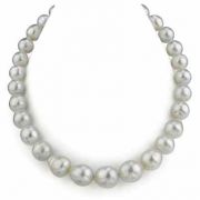 11-14mm White South Sea Baroque Pearl Necklace