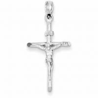 14 Karat White Gold Crucifix Pendant
