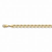 14K Gold 10mm Mariner Link Bracelet