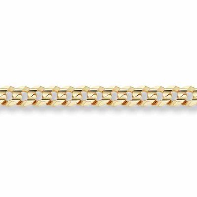 14K Gold 11mm Curb Bracelet -  - BR25-1