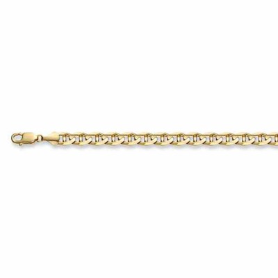 14K Gold 5mm Mariner Bracelet -  - BR26-5