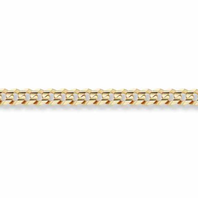 14K Gold 6mm Curb Bracelet -  - BR25-6