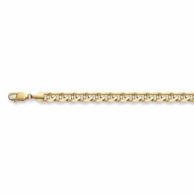 14K Gold 6mm Mariner Link Bracelet -  - BR26-4