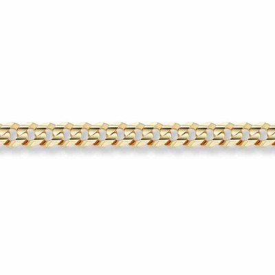 14K Gold 7mm Curb Bracelet -  - BR25-5