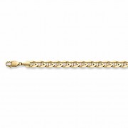 14K Gold 7mm Mariner Link Bracelet