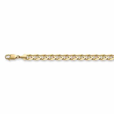 14K Gold 7mm Mariner Link Bracelet -  - BR26-3