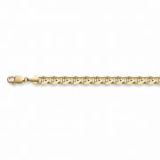 14K Gold 8.5mm Mariner Link Bracelet