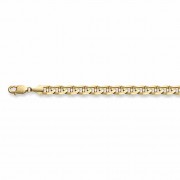 14K Gold 8.5mm Mariner Link Bracelet