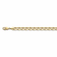 14K Gold 8.5mm Mariner Link Bracelet