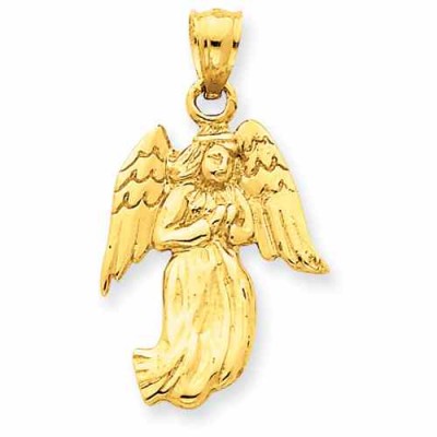 14K Gold Angel Pendant -  - QGPD-C1899