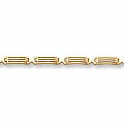 14K Gold "Bridge" Design Bracelet -  - DEBR-CN-1