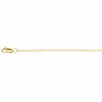14K Gold Cable Link Chain Necklace, 1.2mm