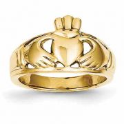 14K Gold Claddagh Ring