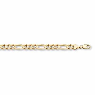 14K Gold Figaro Link Bracelet (7mm) -  - BR24-5