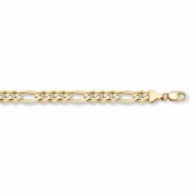 14K Gold Figaro Link Bracelet (8mm)