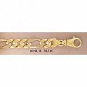 14K Gold Figaro Link Design Bracelet