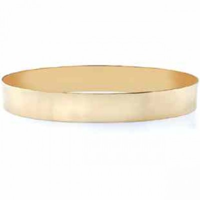 14K Gold Flat Bangle Bracelet, 11mm (7/16") -  - BG-6