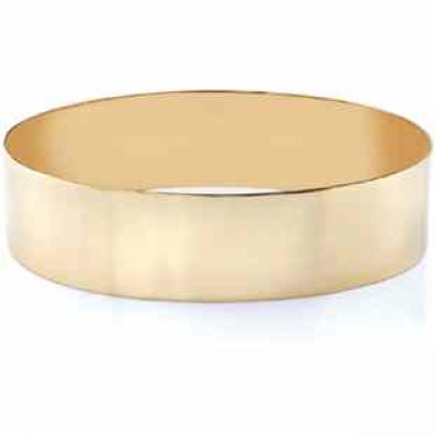 14K Gold Flat Bangle Bracelet, 19mm (3/4") -  - BG-3