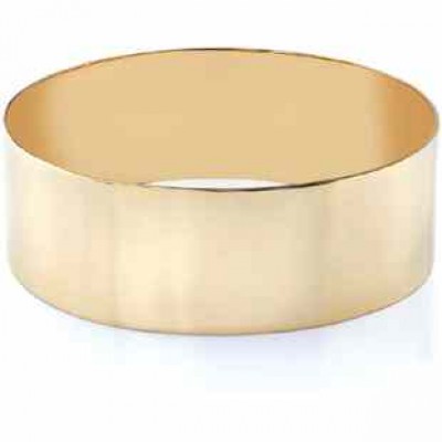 14K Gold Flat Bangle Bracelet, 25mm (1") -  - BG-1