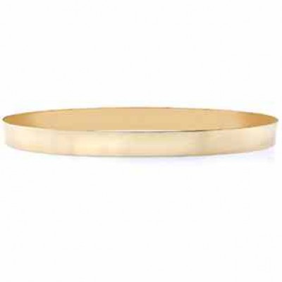 14K Gold Flat Bangle Bracelet, 6mm (1/4") -  - BG-10