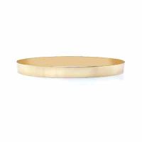 14K Gold Flat Bangle Bracelet, 7mm (just over 1/4")