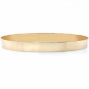 14K Gold Flat Bangle Bracelet, 8mm (5/16")