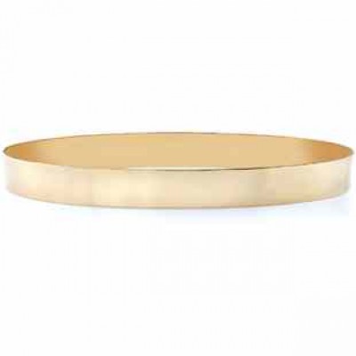 14K Gold Flat Bangle Bracelet, 8mm (5/16") -  - BG-8