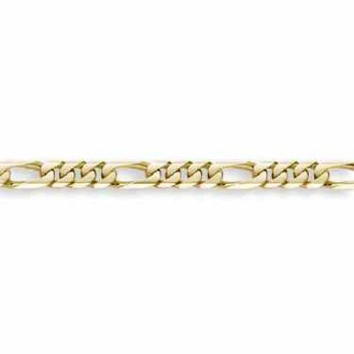 14K Gold Hand-Made 13mm Figaro Link Bracelet -  - FIG-400